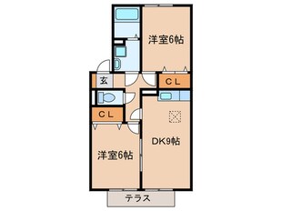 クレールの物件間取画像